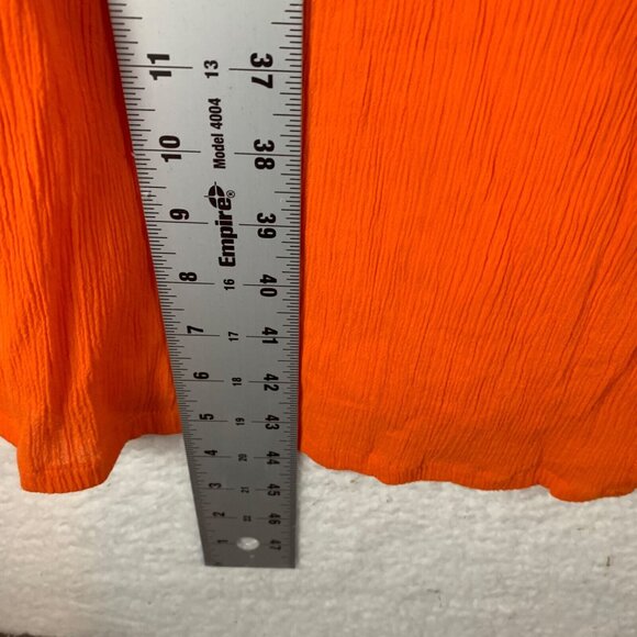 Sanctuary Women's Bow Front Keyhole Cotton Cover-Up Dress Tangerine Size XS NWT - Picture 8 of 11